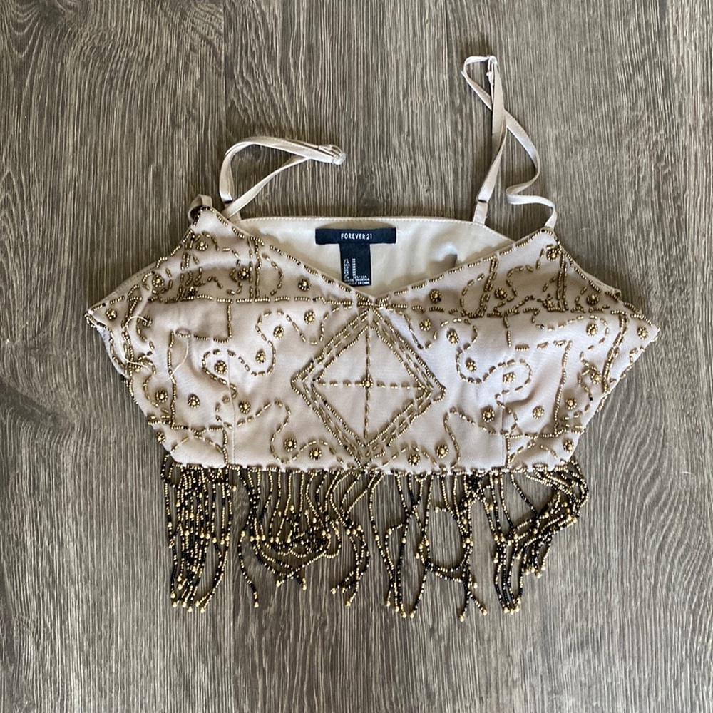 Forever 21 beaded crop top